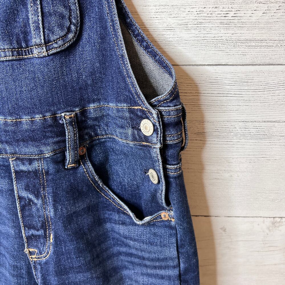 American Eagle Overalls Womens Size XS Tom Girl Stretch Cotton Blend Dark Wash - Picture 9 of 16